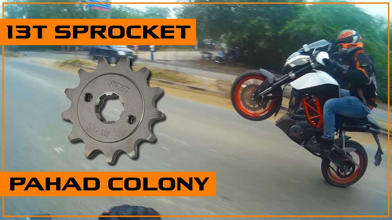 ktm duke 200 chain sprocket life