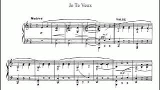 Erik Satie ~1897~ Je Te Veux (piano solo)