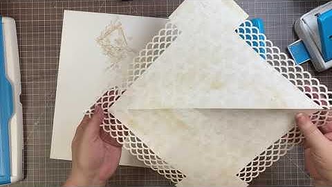 Page "frame" with Creative Memories border punches and Border Maker System