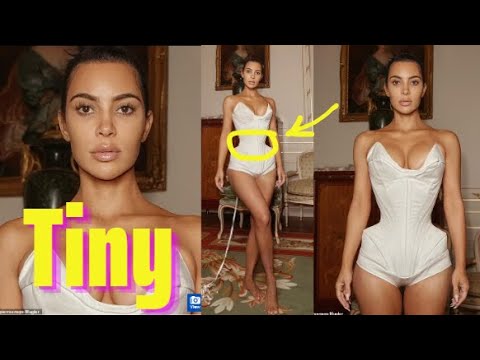 Kim Kardashian shows off her tiny waist in a bra & underwear in new video  after concerns over her thinning frame