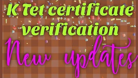 #ktet |ktetcertificate verification| |keralatet2021 #ktetexam #ktetcategory @TEACHER