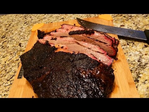 smoked cajun brisket smoking