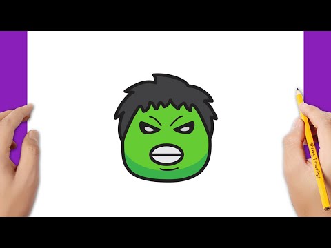 HOW TO DRAW HULK FACE SUPER EASY