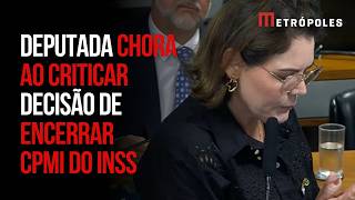 Deputada chora com resultado da CPMI do INSS: “Peço perdão”