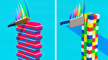 Slice it All 3D game in MAX LEVEL | ASMR Cutting | Level 75 - 78  | ASMR SLICING GAMEPLAY