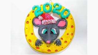 Cимвол 2020 года.Крыса своими руками из соленого теста.Мастер-класс.DIY. Cимвол 2020 года.Крыса своими руками из соленого теста.Мастер-класс.DIY.