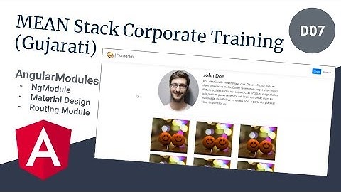Modules in Angular (Gujarati) - Day 7 | MEAN Stack Corporate Training