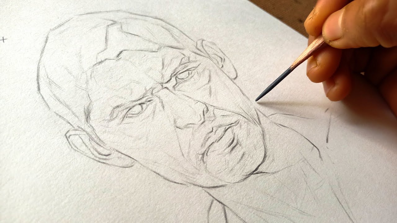 Freehand Portrait Drawing Tutorial For Beginners