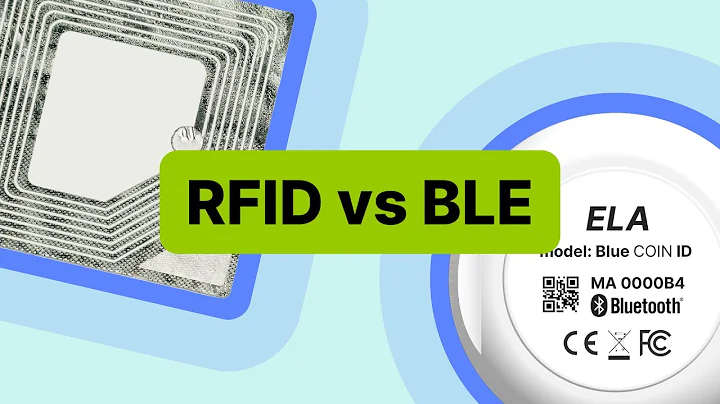 How do RFID and BLE devices differ for asset management?