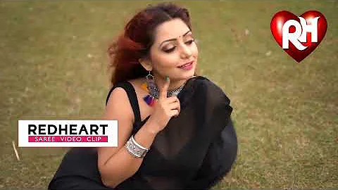 Redheart Saree Lover # Rupsa Saha in Black Saree Photoshoot HD1080p | Saree Lover | Bong Crush | Hot