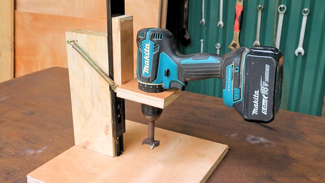 Great idea diy drill / Homemade drilling machine YouTube