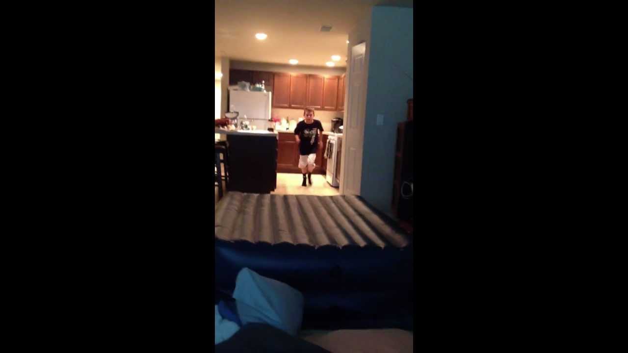 kid jumping over an air mattress gets IMPALED YouTube