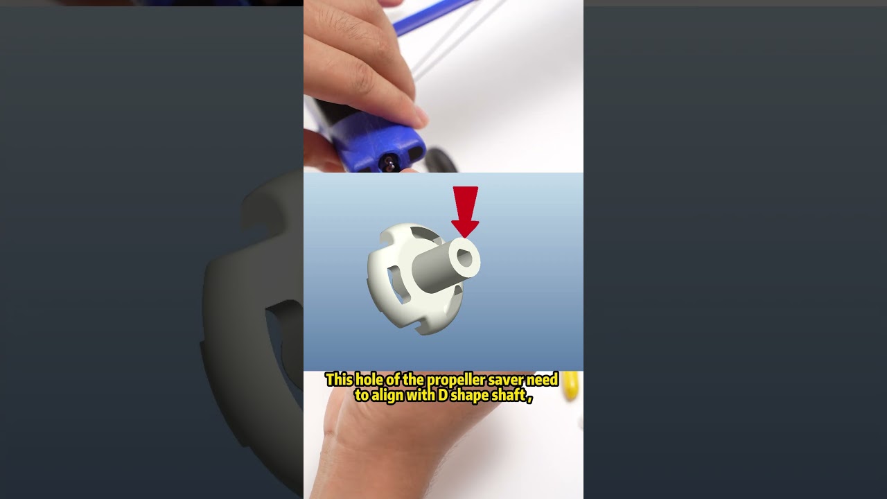 Top RC hobby Mini RC airplane teaching videos:How to change the propeller saver