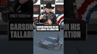 Carson Hocevar discusses his Talladega celebration 🏁 #NASCAR #CarsonHocevar #Racing #Talladega