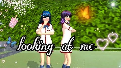 looking at me (mv flash)II sakura school simulator i kyshelle gaming/)