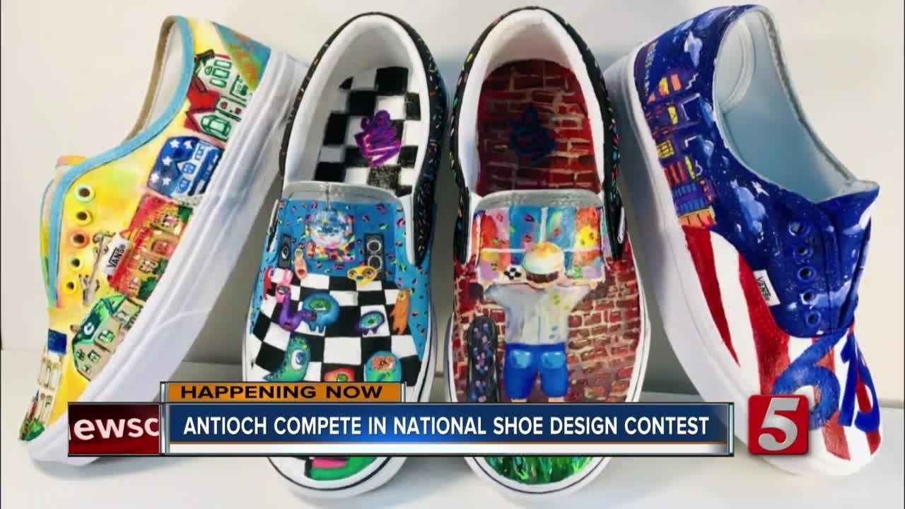 Antioch art students are finalists in national high school shoe design