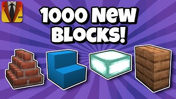 4,421 NEW BLOCKS! Blockz+ | Free Minecraft Bedrock Add-on / Mod! (How To Use 1.20) Video #3