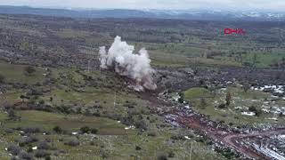 OSB alanında dinamit patlatıldı, karayolu alışama kapatıldı