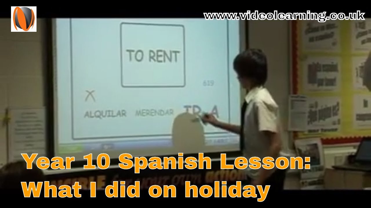 Year 10 KS4 Spanish Lesson Observation: What I Did On Holiday