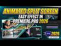 Premiere Pro 2026: Animated Split Screen Effect - URDU/HINDI