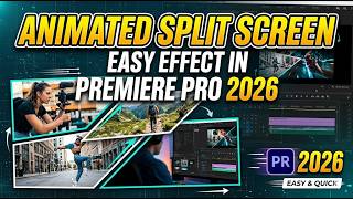 Premiere Pro 2026: Animated Split Screen Effect - URDU/HINDI