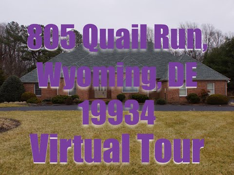 805 Quail Run, Wyoming, DE home video tour