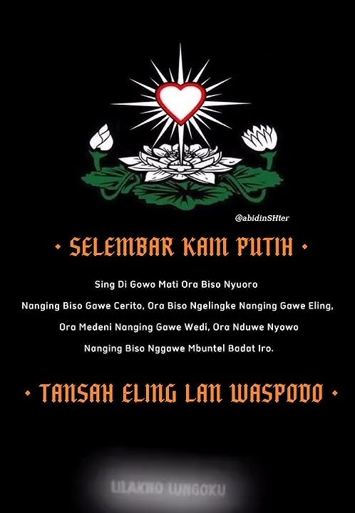 FALSAFAH PSHT || ARTI KAIN MORI || STORY WA PSHT TERBARU