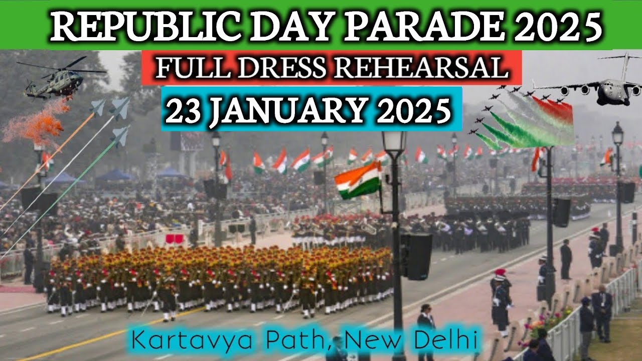 Full Dress Rehearsal 2025 | republic day 2025 | 23 january 2025 | Amit Sumit Vlogs