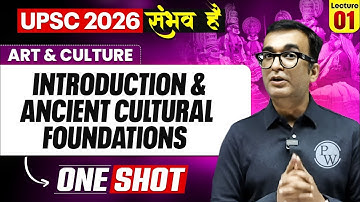 Complete ART And CULTURE | Introduction & Ancient Cultures Foundation || ONE SHOT 🔥 | for UPSC 2026