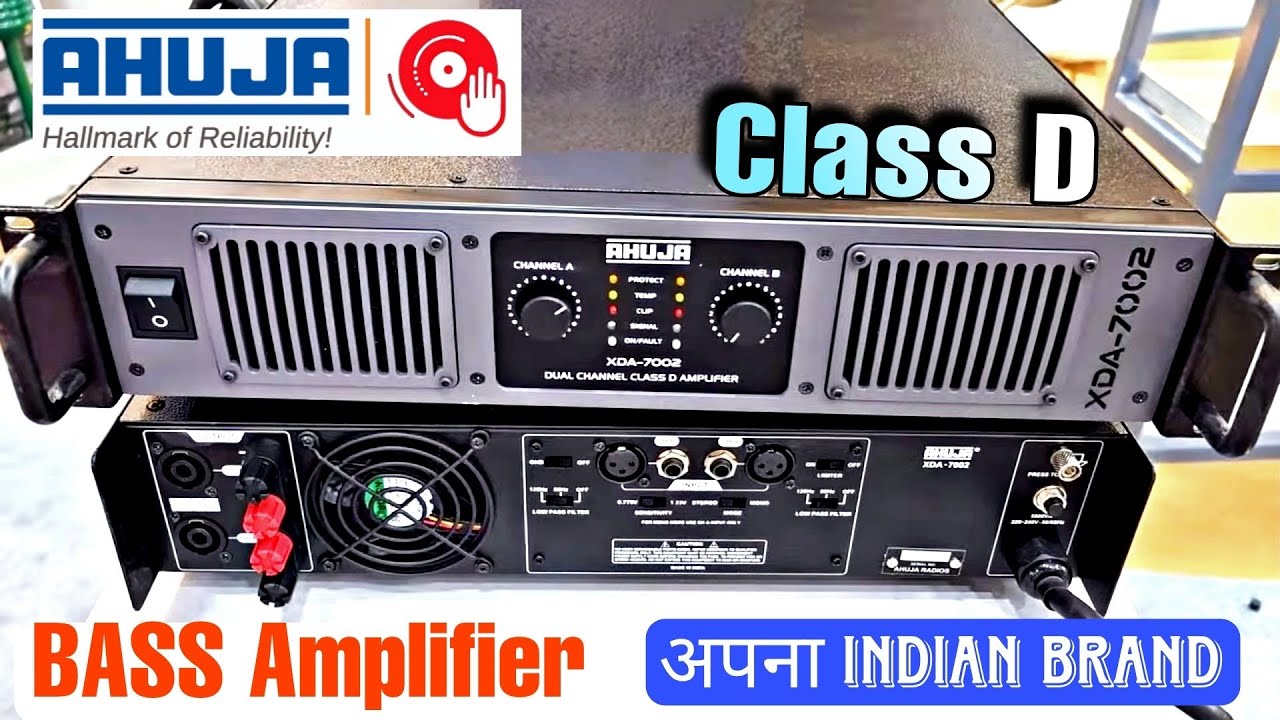 Ahuja New Class D Amplifier XDA 7002 4800w Ahuja Amplifier Review