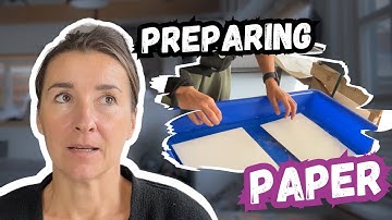 Preparing Paper for Intaglio Printmaking