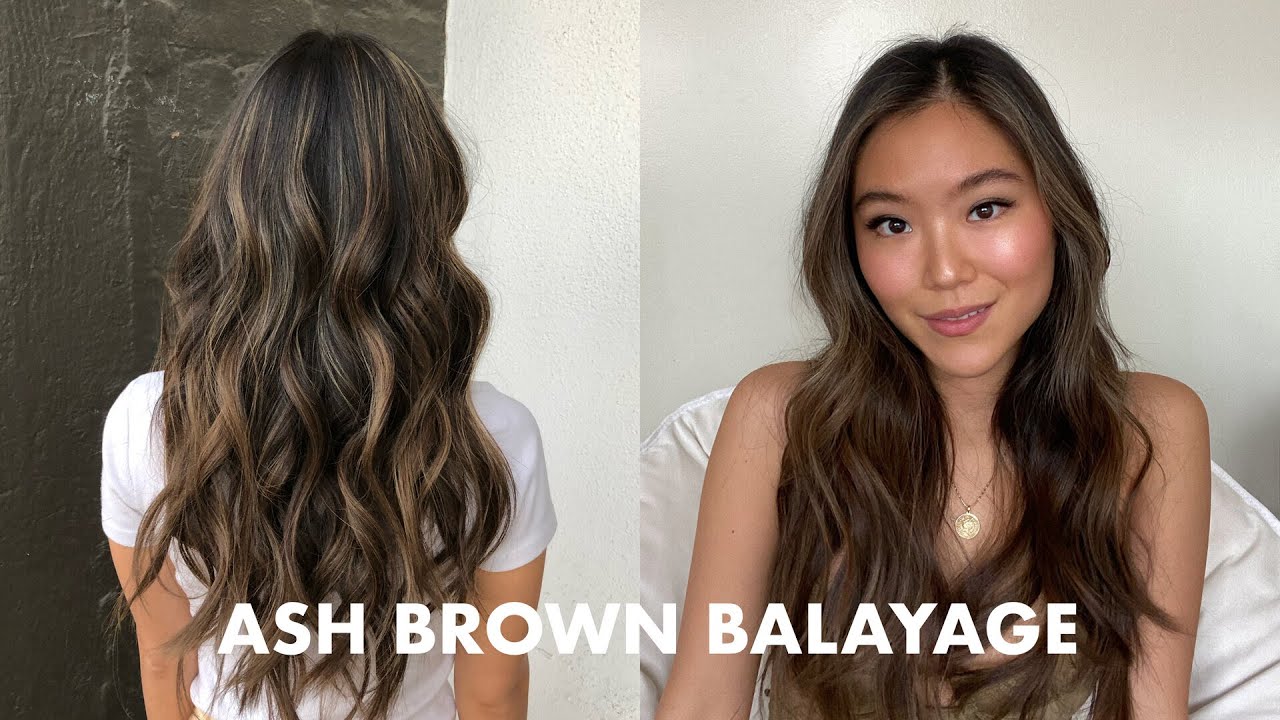 DARK TO ASH BROWN BALAYAGE ASIAN HAIR // HAIR VLOG - YouTube