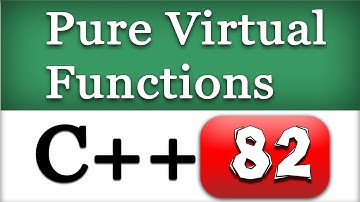 C++ Pure Virtual Functions, Abstract Classes | Cpp Video Tutorial
