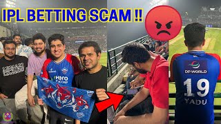 PEOPLE ARE BETIING INSIDE IPL STADIUM - DELHI v/s RAJASTHAN !! 😱😱😱