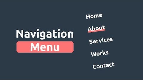 Awesome Navigation Menu Using HTML CSS & JQuery