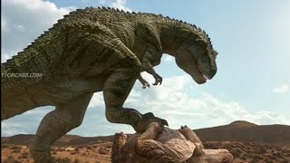 Первая встреча Пятнистого и Сая. Тарбозавр 3D: Новый Рай.