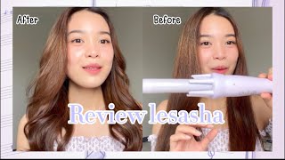 Review Lesasha 💖💫 เครื่องม้วนผมอัตโนมัติ ทำง่ายมากกก..สีน่ารัก 🧸 #lesasha #เครื่องม้วนผมอัตโนมัติ