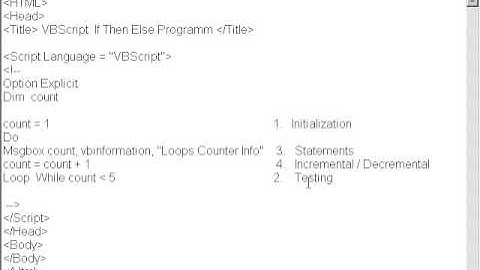 do loop - example VBScript