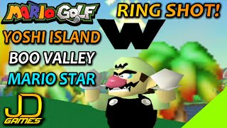Ring Shot #2 - Yoshi Island, Boo Valley and Mario Star! | Mario Golf [Virtual Console]