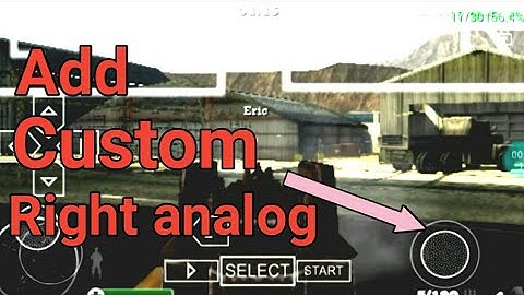 How to set custom right analog stick in ppsspp emulator