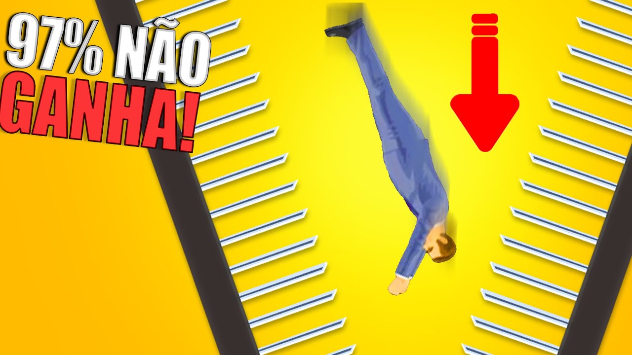 Tive sorte no Nível 97% impossível no Happy Wheels