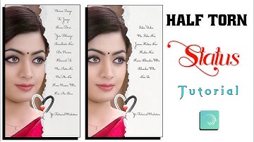 How to make Half Torn paper status video | technicalmahatma