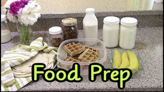 Food Prep May 2018 (Almond Milk, Waffles, Granola, Tortillas)