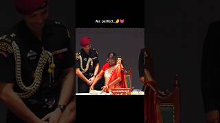 Mr perfect 💓 MAJOR RISHABH SIR PARA SPECIAL FORCES ✨ #president #armylover #nda #airforce #short