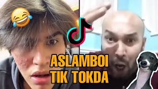 ASLAMBOI CHOL BILAN BATTLE OYNADI🤣🤣😂BUVINI A*GA SI*AY😂 #tiktok #aslamboipubgm #battle