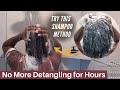 This is How I Shampoo Natural 4c Hair w/o Getting More Tangles | Updated Wash Day Routine