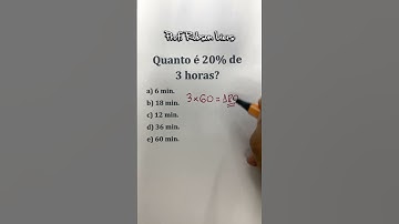Problema de Porcentagem para Concursos - Prof Robson Liers
