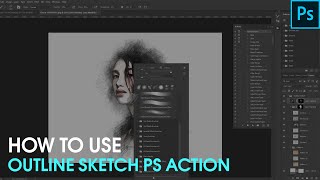How to Use Outline Sketch Photoshop Actions