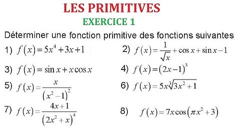 Les primitives d
