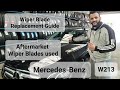 how to remove and replace Wiperblades on Mercedes E Class W213 4K #windshieldwipers